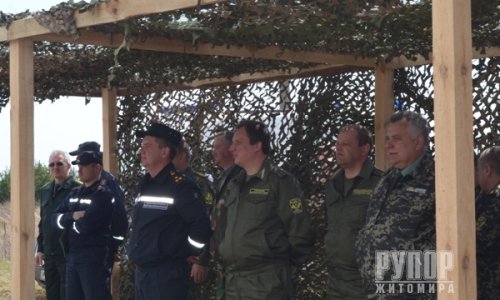На Житомирщині лісівники та рятувальники провели спільні навчання. ФОТО