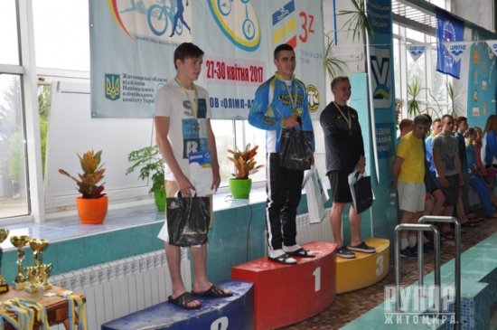 У Житомирі нагородили переможців чемпіонату з триатлону