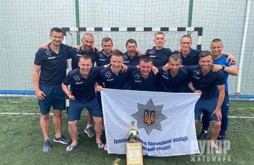Збірна команда поліції Житомирщини вийшла у фінал змагань з футболу на кубок Голови НПУ