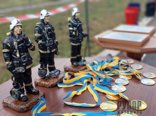 Визначено найсильнішого пожежного-рятувальника Житомирщини. ФОТО