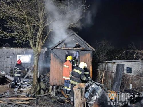 За добу вогнеборці ліквідували три пожежі на Житомирщині